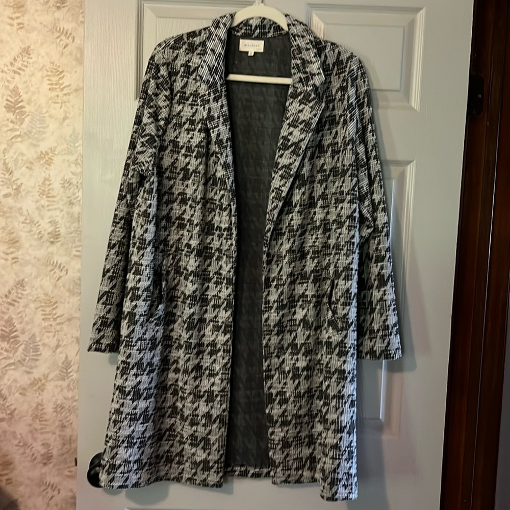 Melloday Mid Length Cardigan Jacket with pockets